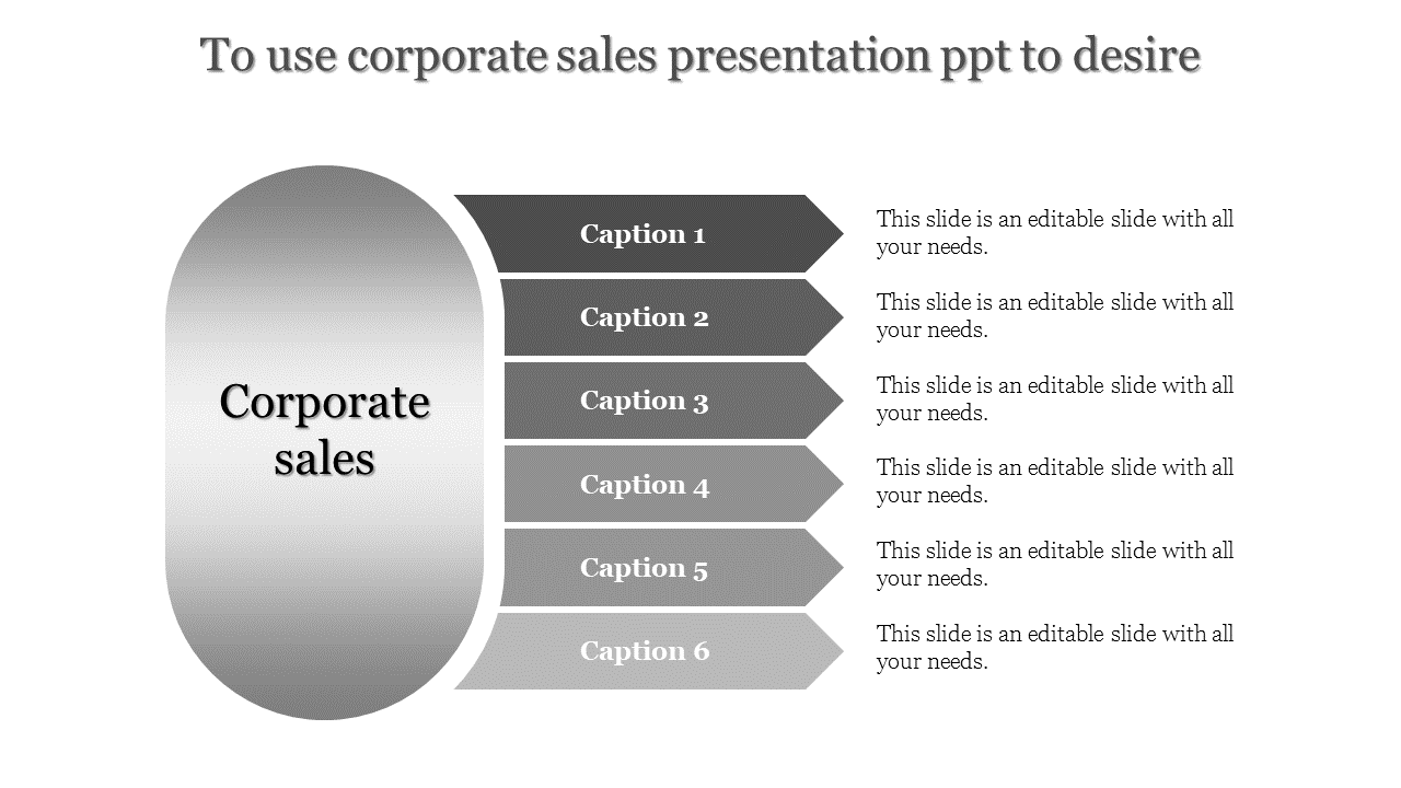 Stunning Corporate Sales Presentation PPT Slide Templates